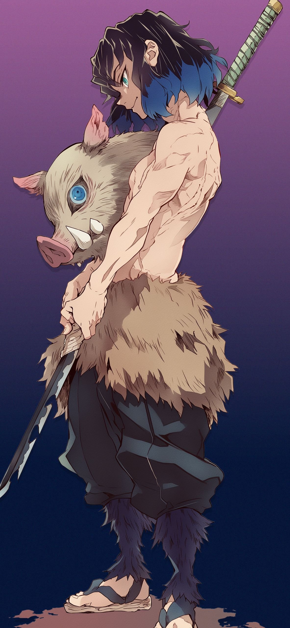 Inosuke Hashibira in One Piece Explained as a Fierce Wild Swordsman